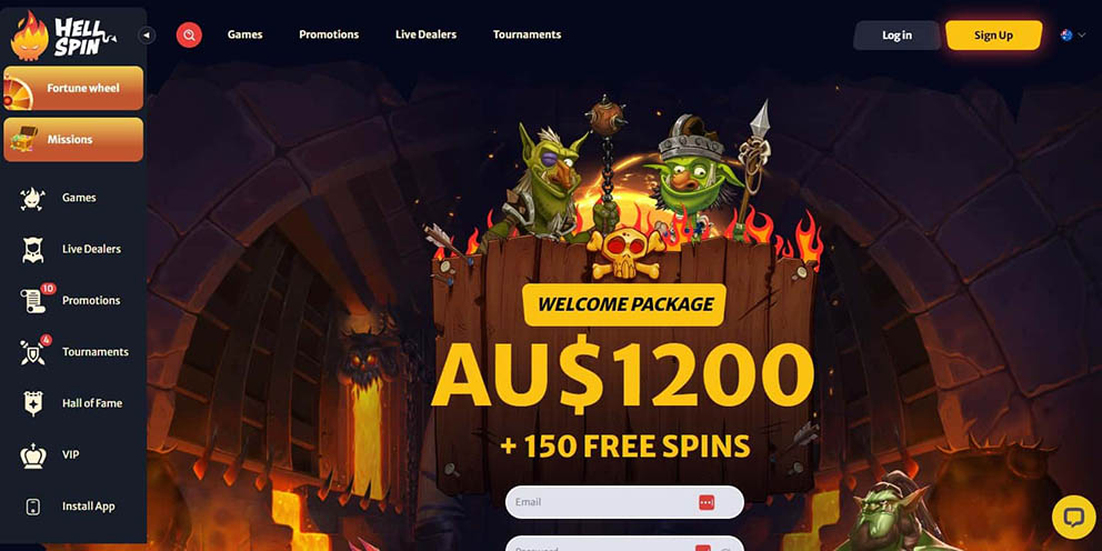 HellSpin fast payout and instant withdrawal casino for Australian players