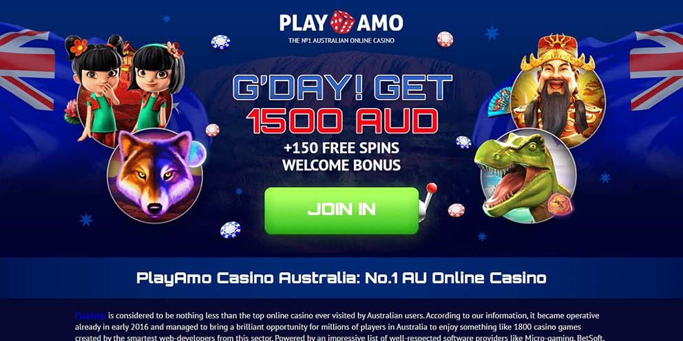 PlayAmo online pokies site for Australian players