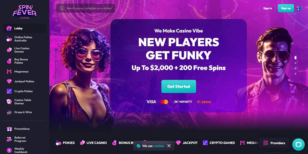 Spin Fever fast payout and instant withdrawal casino for Australian players